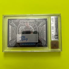 2021-22 Panini Obsidian JACOB RAMSEY Lightning Strike RC Auto /149 Bgs 8.5