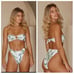 NWT Monday Swimwear SET Costa Rica Top Antigua Bottom in Palm Bikini Swimsuit L