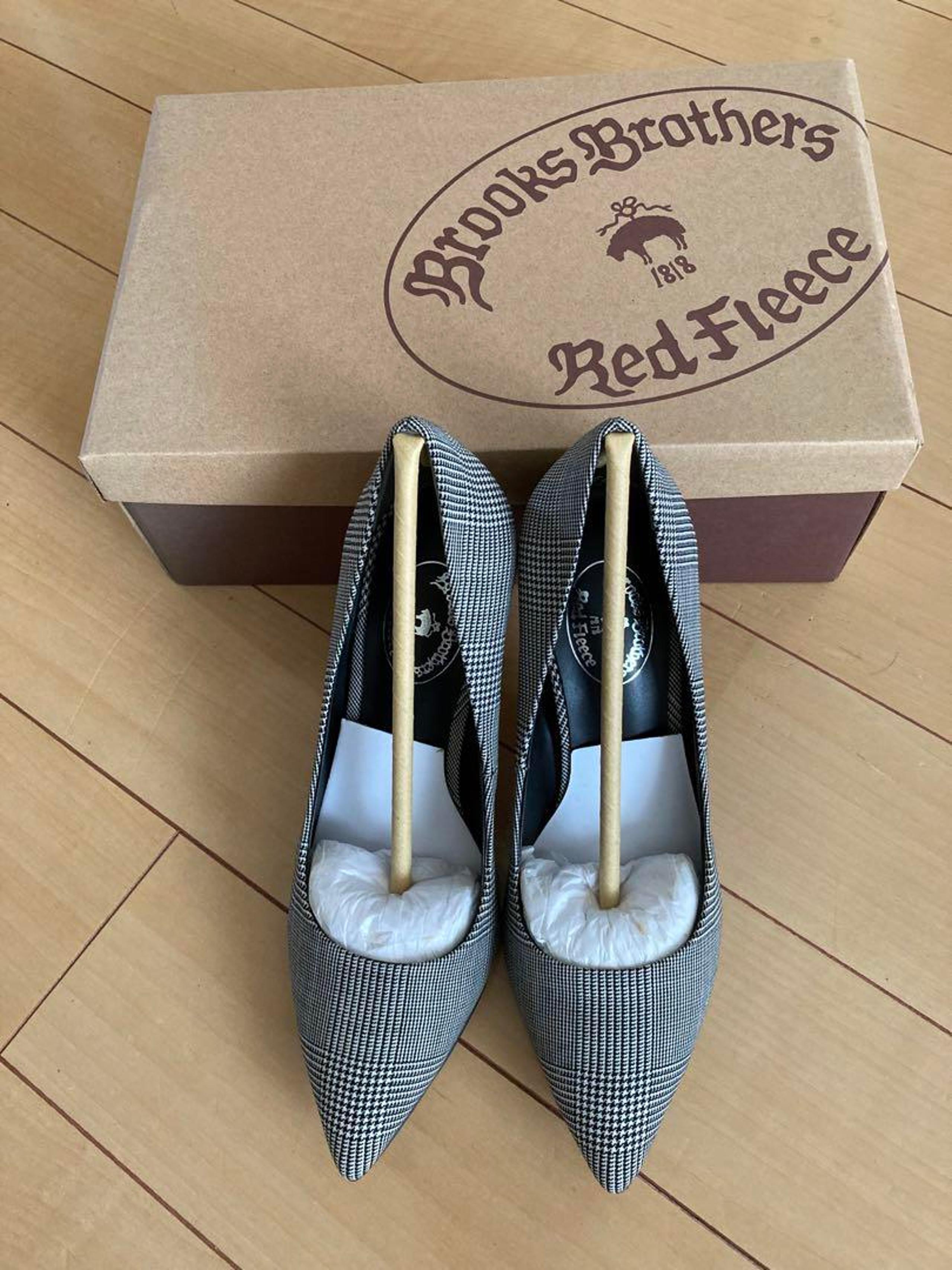 【New】Brooks Brothers☆Glen Check Women's Pumps 23.5cm