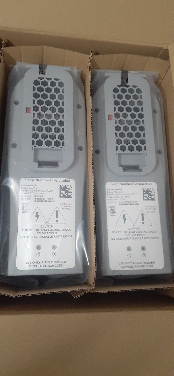 2 BRAND NEW Sleep Number Climate360 Thernal Modules
