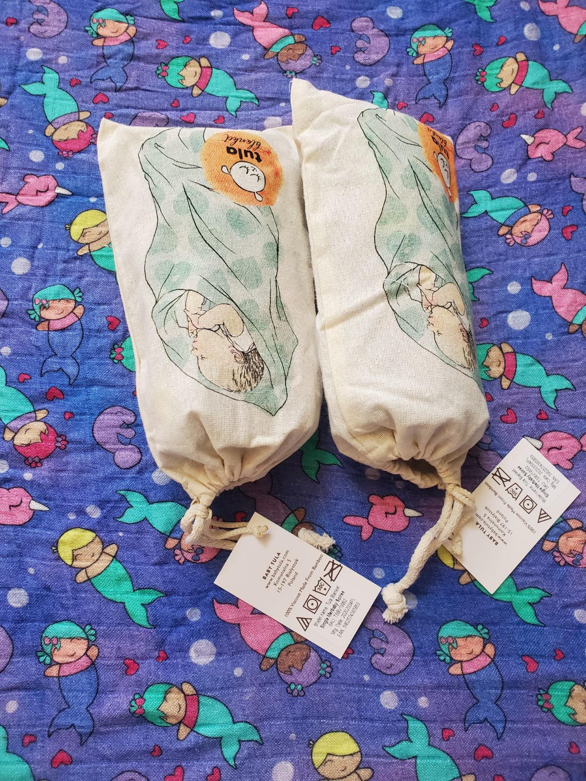 2 Merbaby Soiree Baby Blankets
