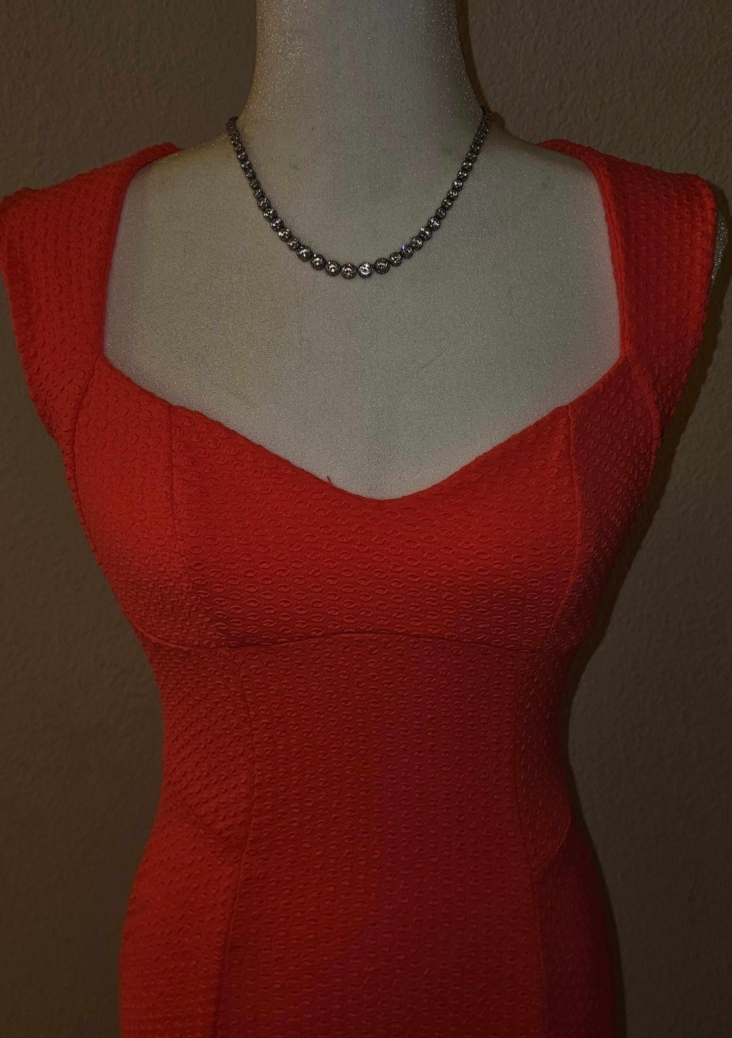 Top shop bright tangerine dress in a size 4
