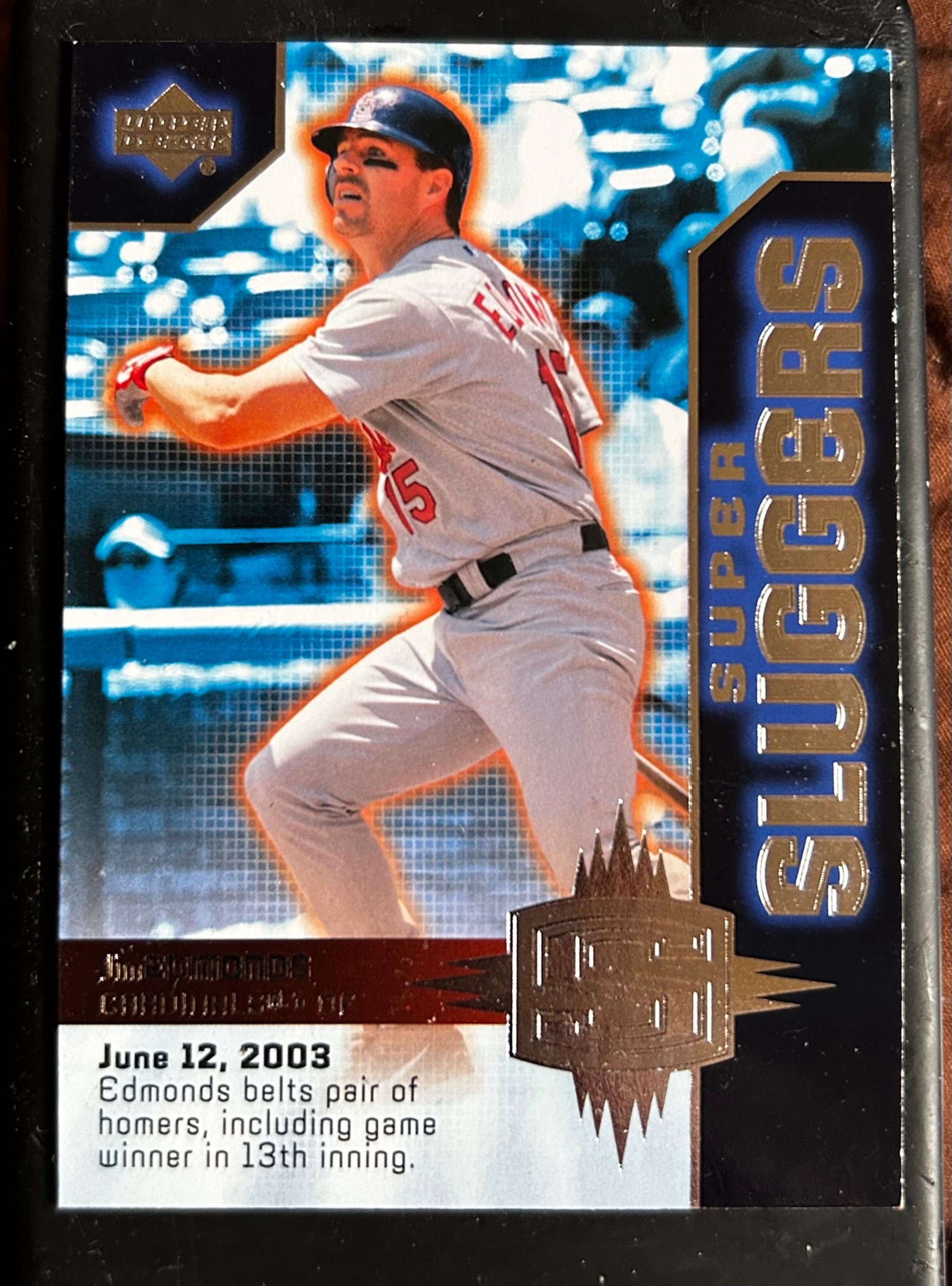 2004 Upper Deck Jim Edmonds Super Slugger SL-15 Baseball Card