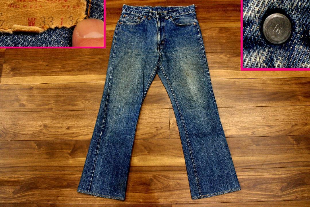16 Button★70s Vintage Levi's 517 66 Late Model W33 501xx