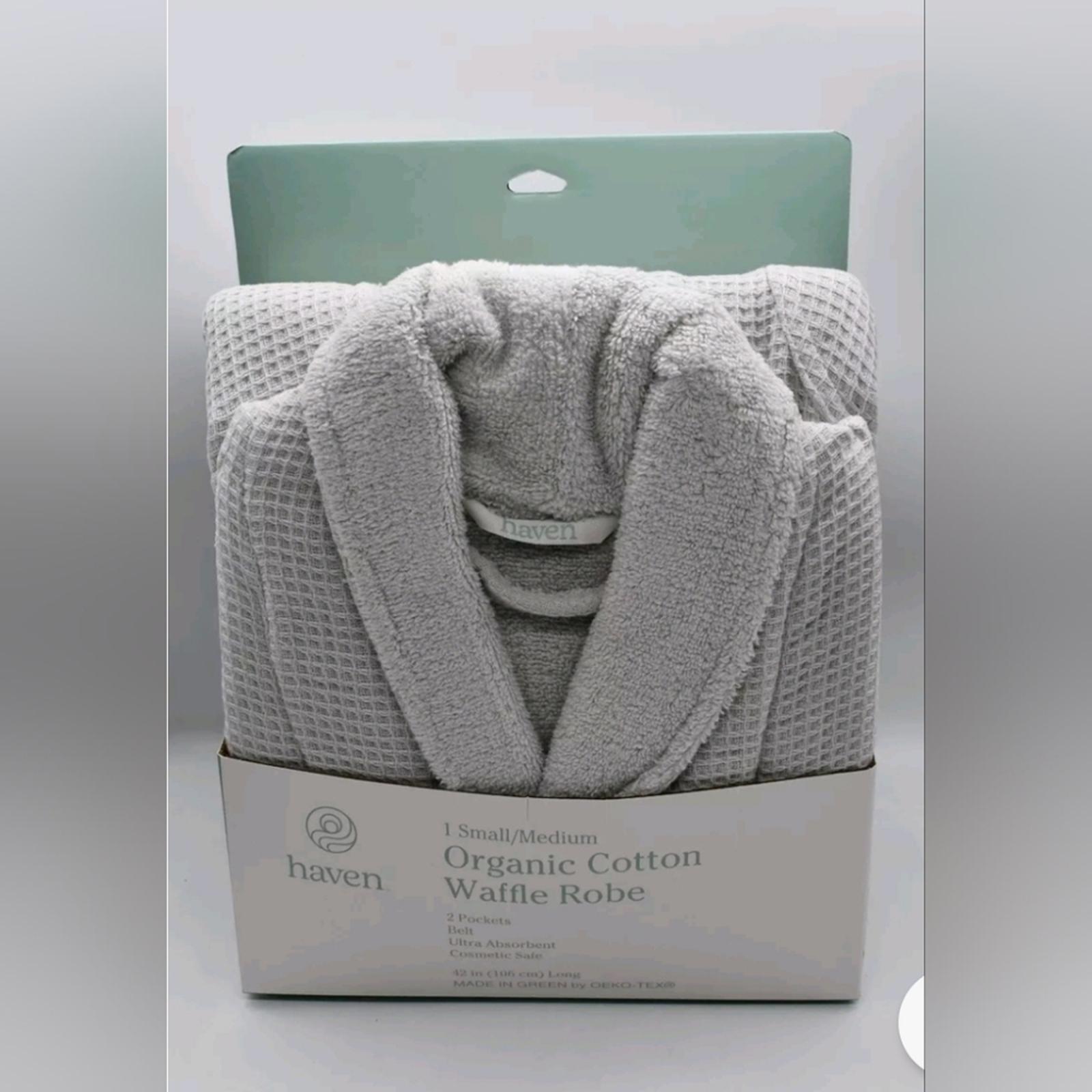 New! Haven Organic Cotton Waffle Robe