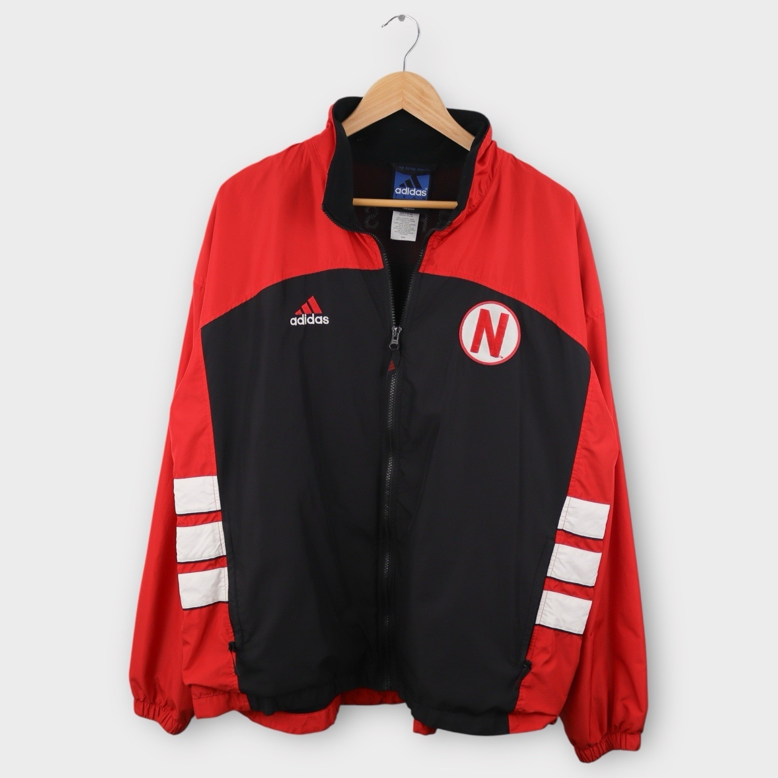 Vintage Nebraska Cornhuskers Football Adidas Jacket Men's Size Large