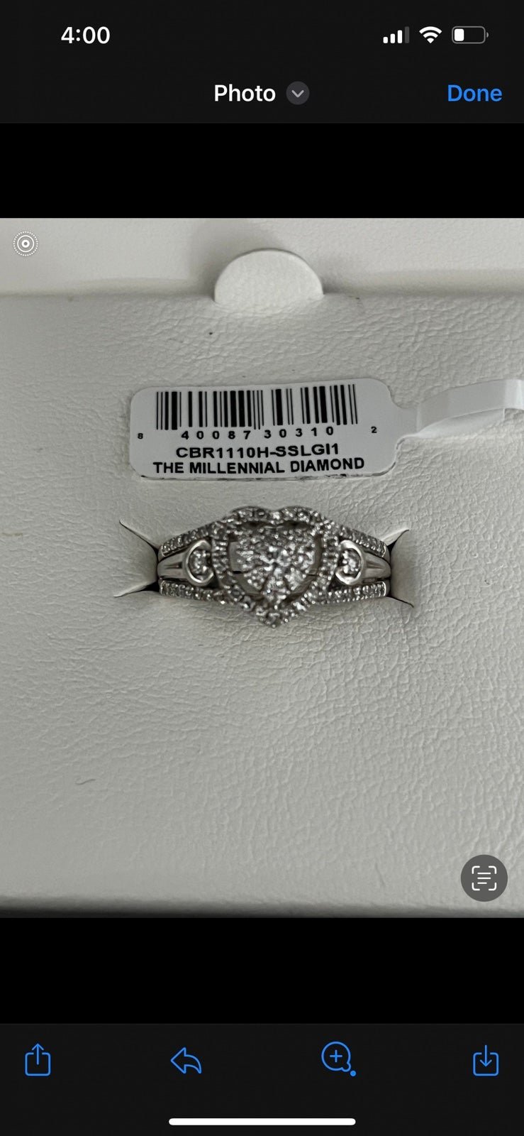 Heart Diamond Ring