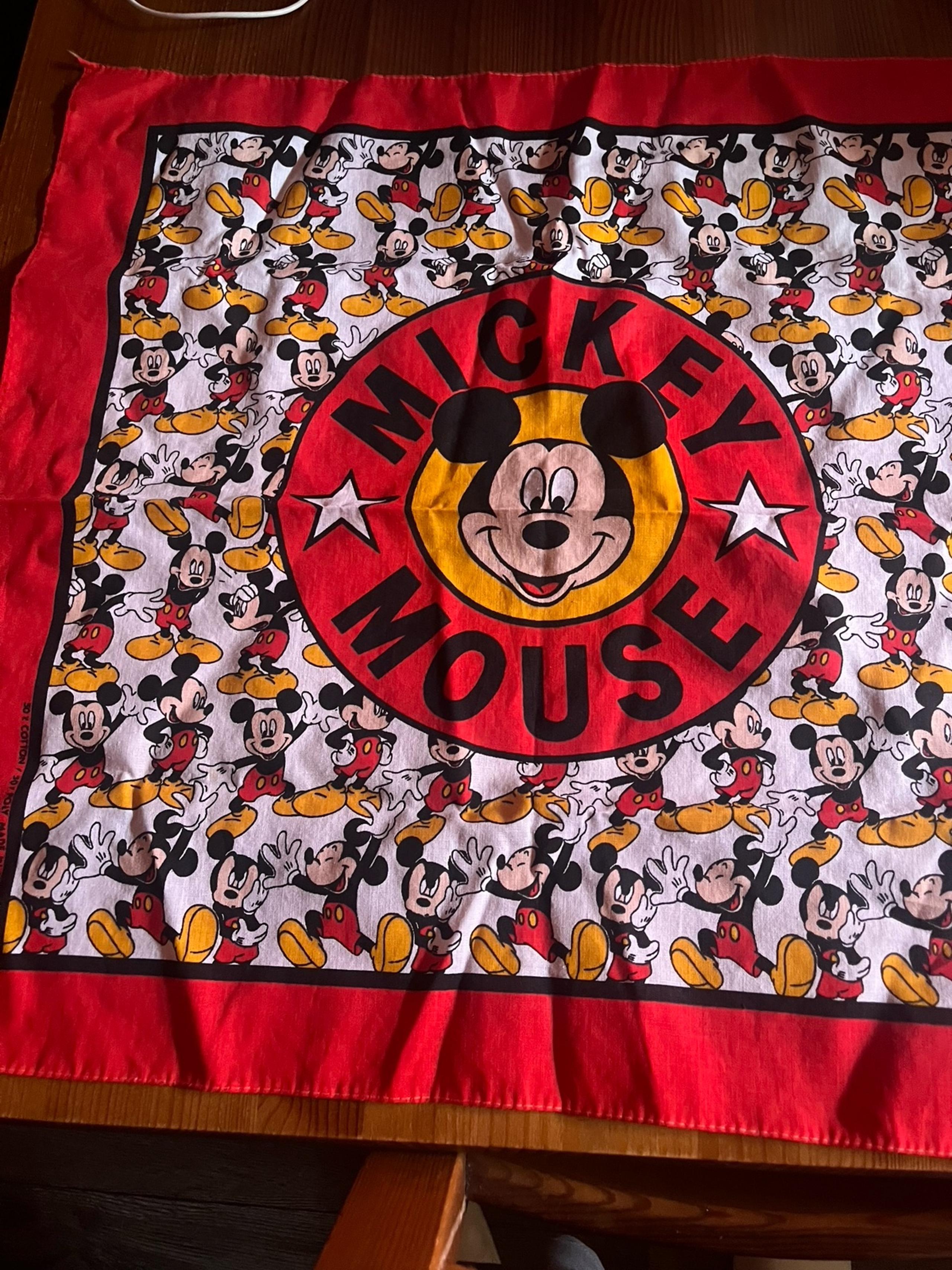 Vintage!  Walt Disney Mickey Mouse classic print Bandana.