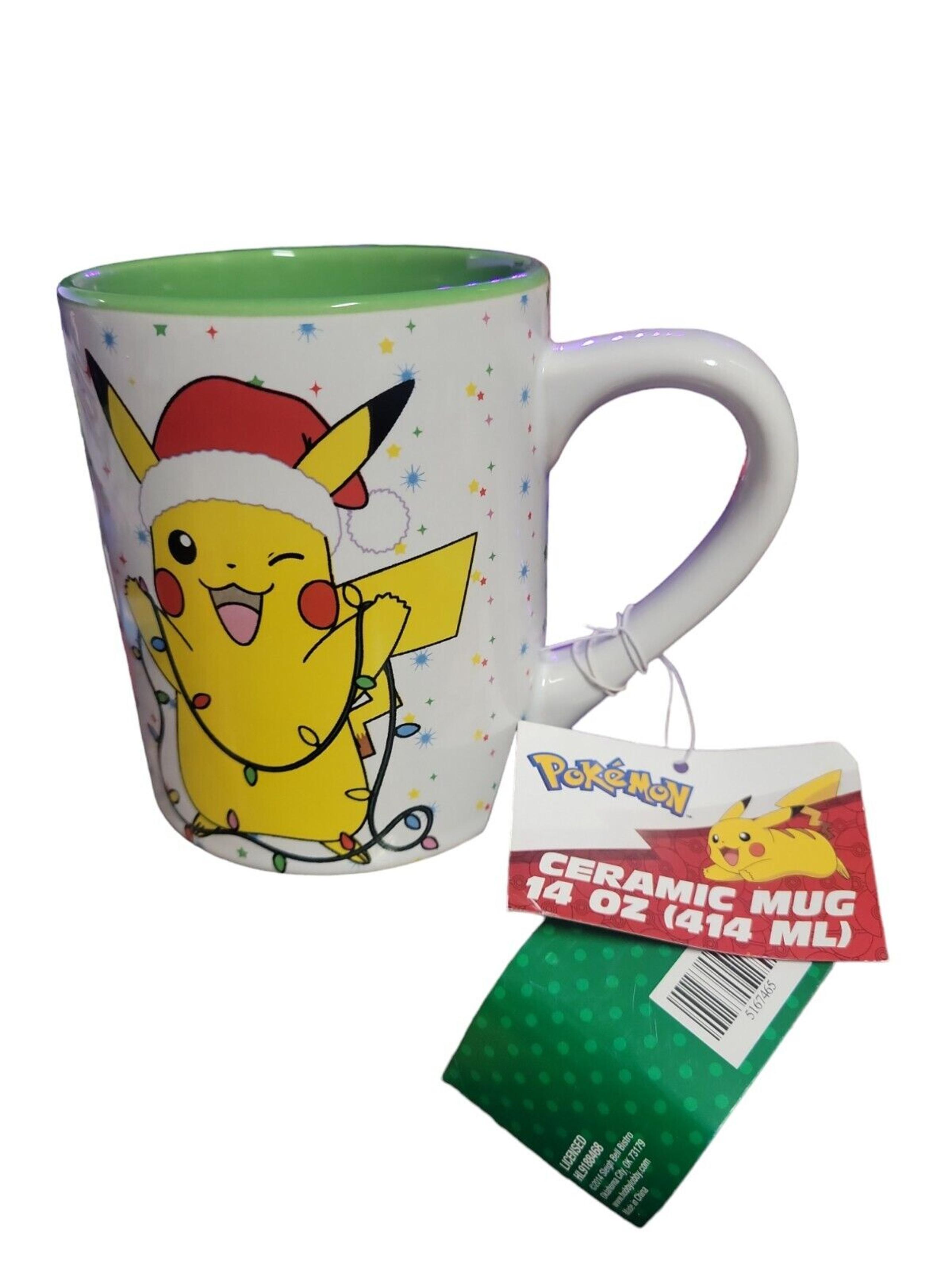 Pokemon Pikachu Holiday Christmas Ceramic Coffee Mug Cup 14oz