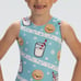 NWT GK GKids Holiday Treats Tank Gymnastics Leotard Style #E5044 Child Large
