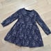 Jacadi paris girls soft liberty cotton navy white floral dress