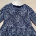 Jacadi paris girls soft liberty cotton navy white floral dress