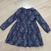 Jacadi paris girls soft liberty cotton navy white floral dress