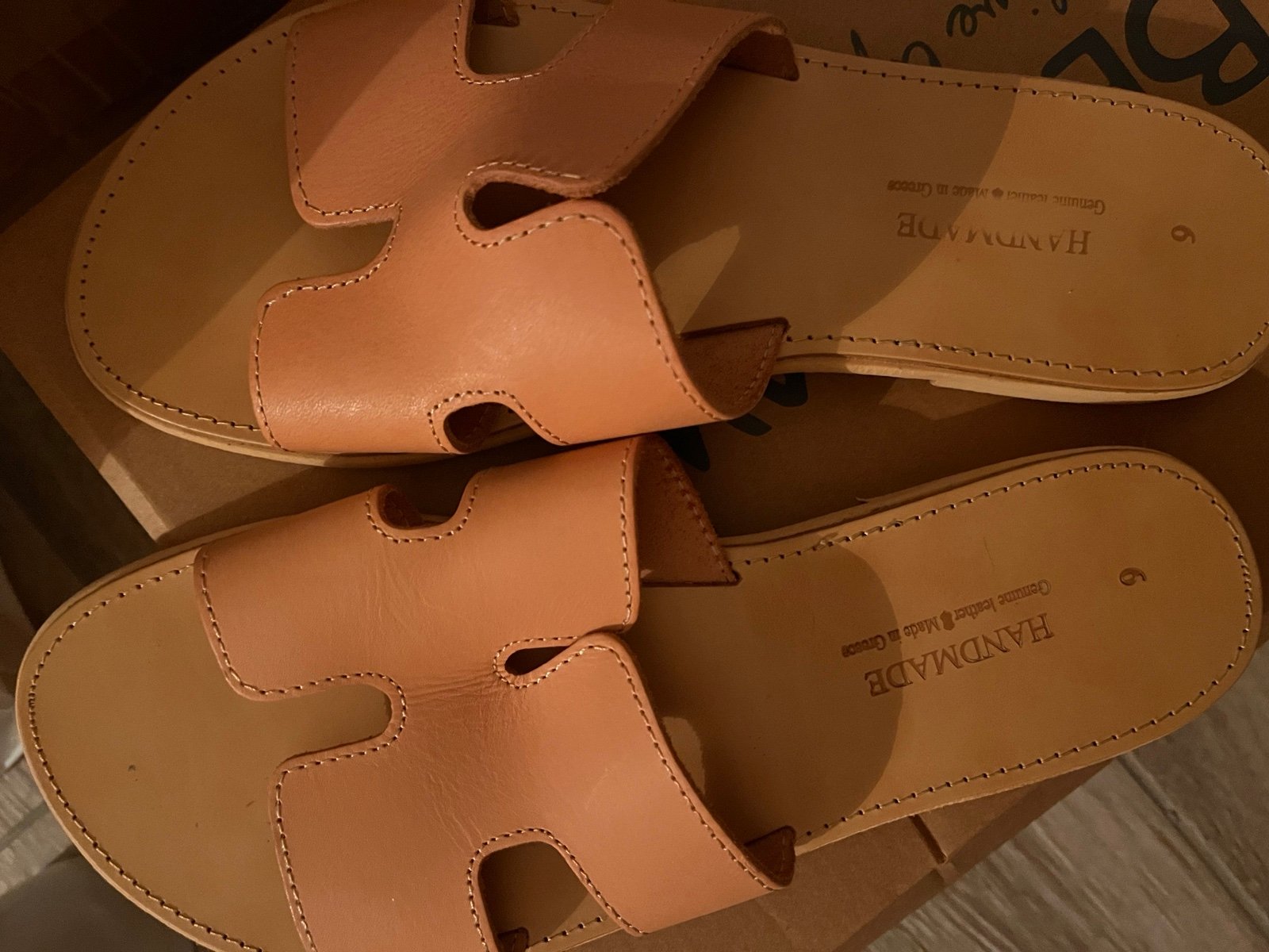Handmade Greek leather sandals