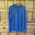 Peter Millar XL Sweater Men’s Blue 1/4 Zip Pullover Long Sleeve Merino Wool Silk