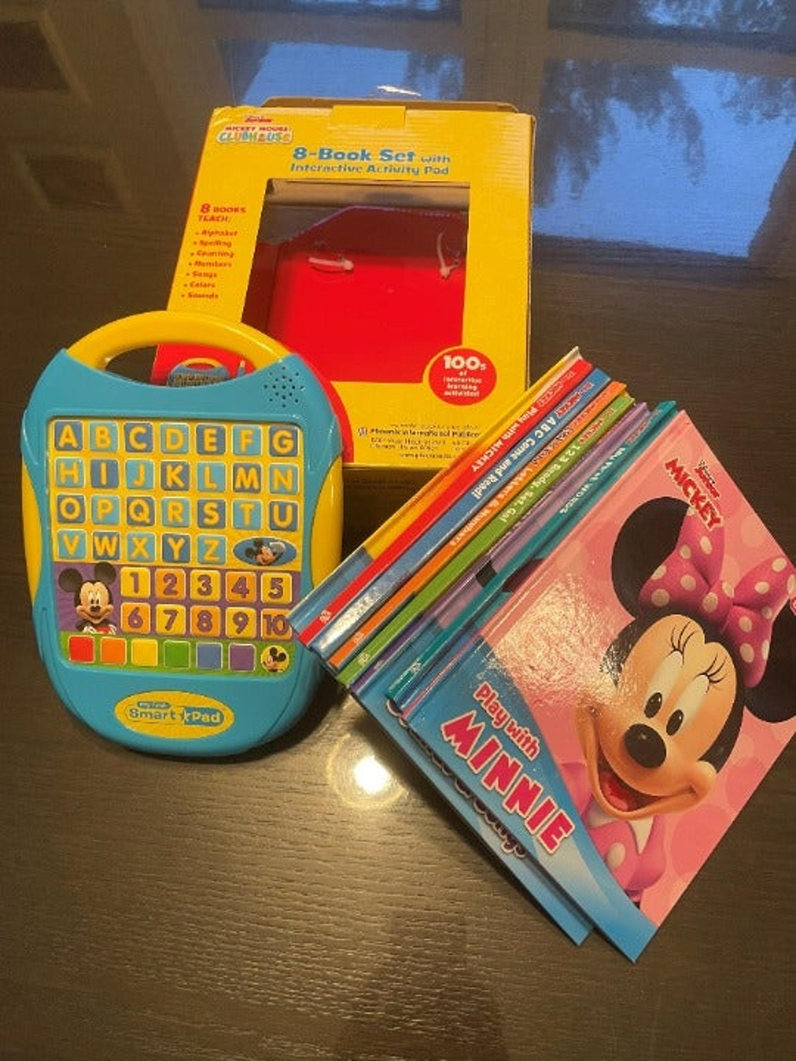 8 book set with interactive activity pad