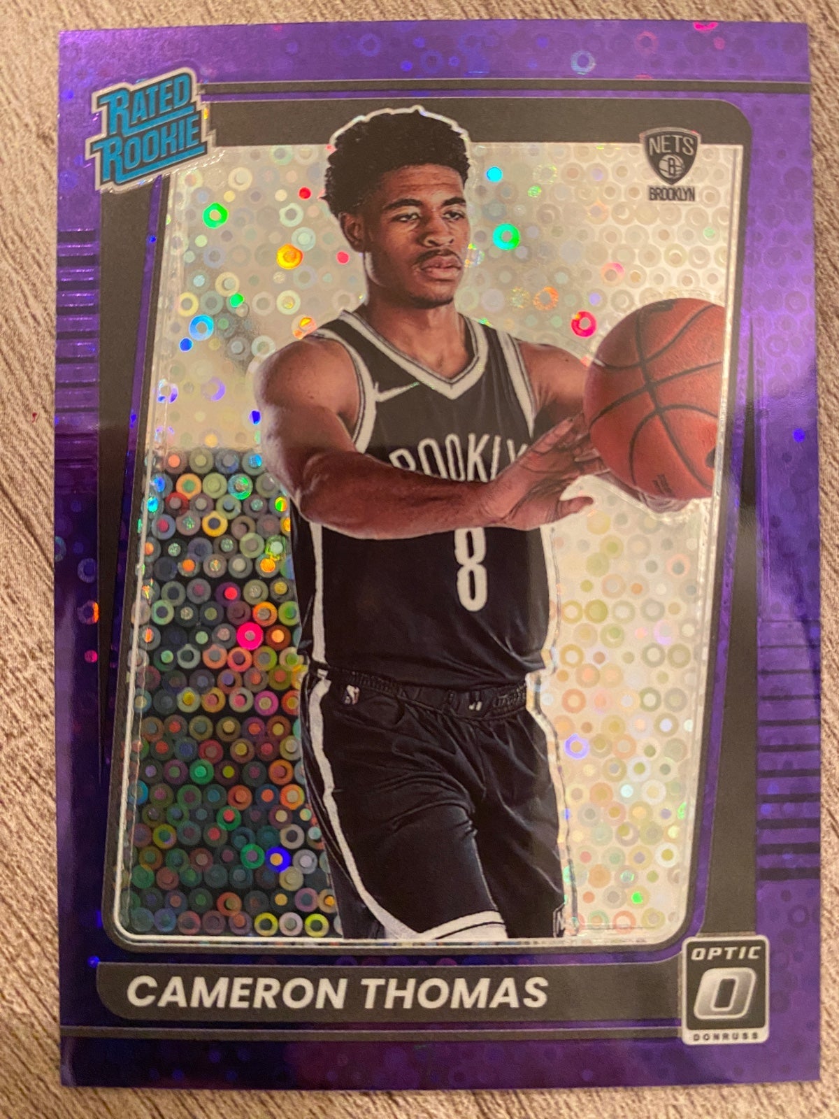 2021-22 Donruss Optic CAMERON THOMAS Rated selling Rookie RC FAST BREAK PURPLE DISCO /95