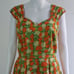 J. Peterman Tulip Cotton Midi Tea Dress Size 8