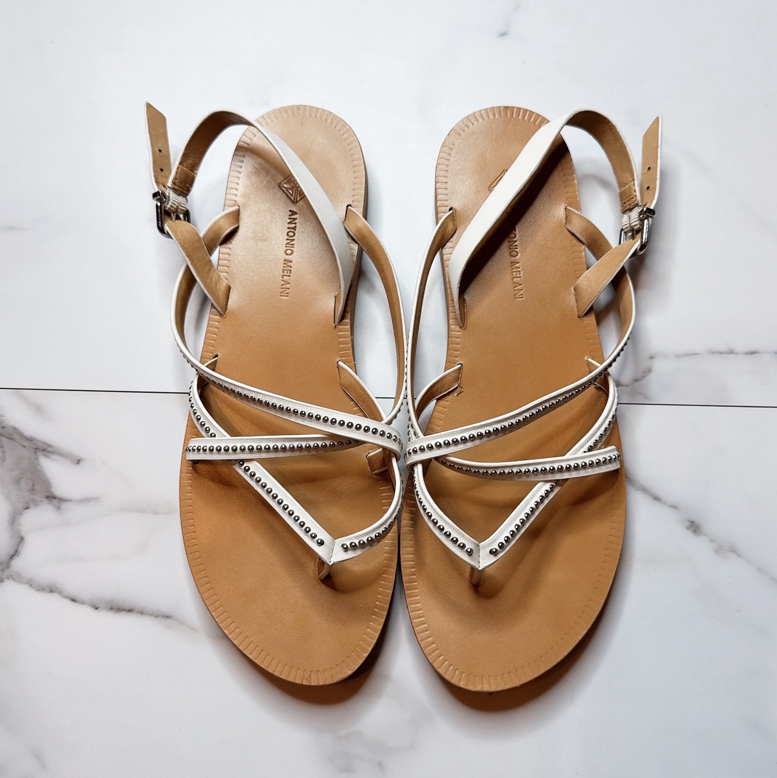 Antonio Melani Strappy Studded Sandals