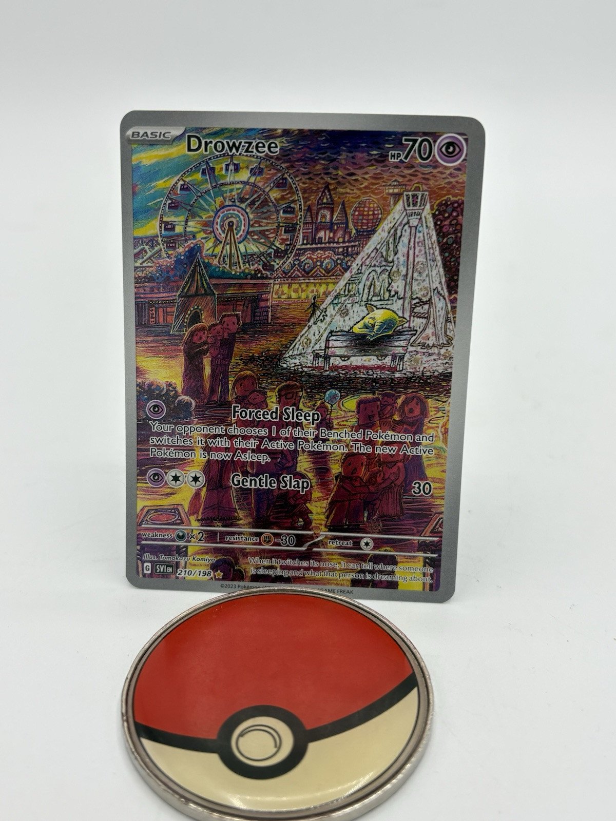 Pokemon Drowzee 210/198 Scarlet & Violet Base Set Illustration Rare Fresh Pull