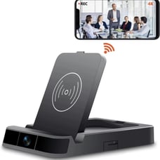 Spy Camera Hidden Camera WiFi Wireless Charger with 160° Lens Security Nanny Cam