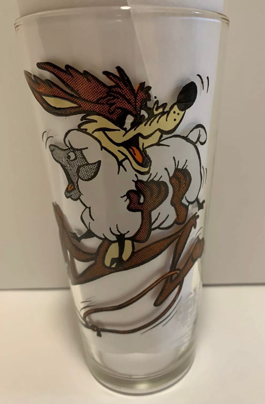 Sam Sheepdog Ralph Wolf Stealing Sheep 1976 Looney Tunes Pepsi Glass