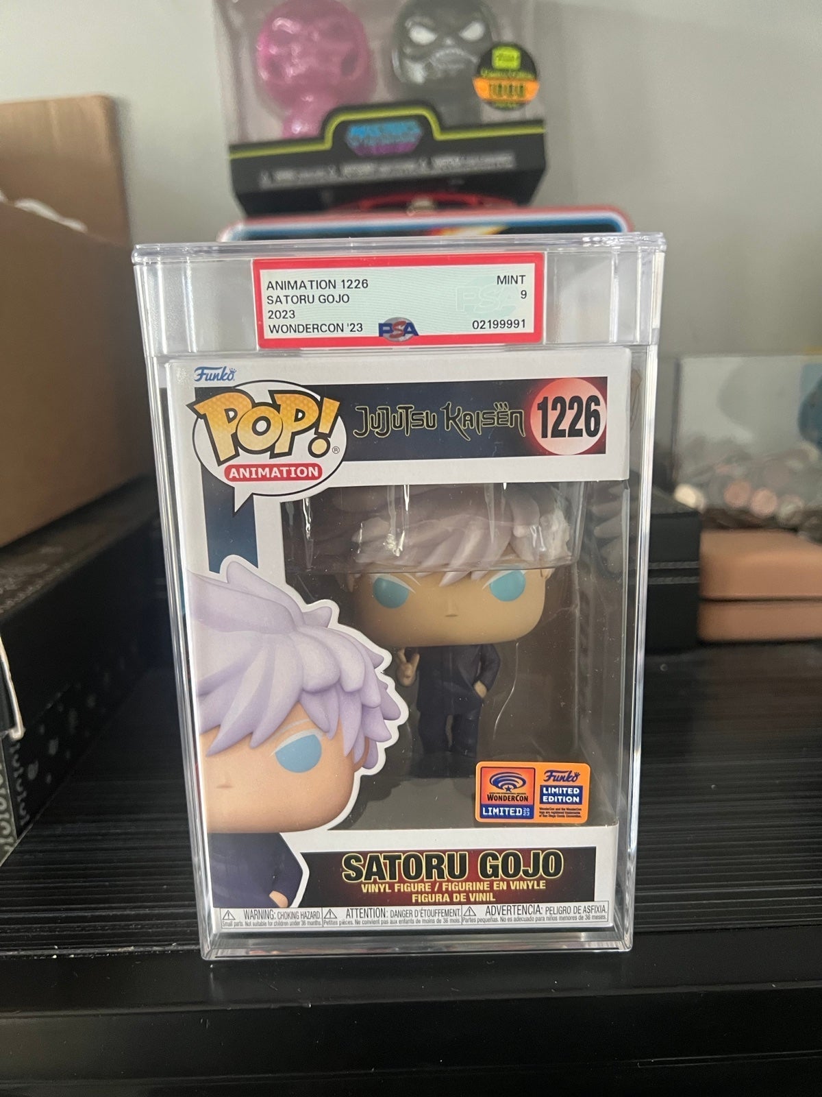 *PSA Graded 9 * Satoru Gojo wondercon Funko pop