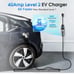 KHONS Level 1 and Level 2 EV Charger, Up to 40A,16.4ft Cable, Portable Electric
