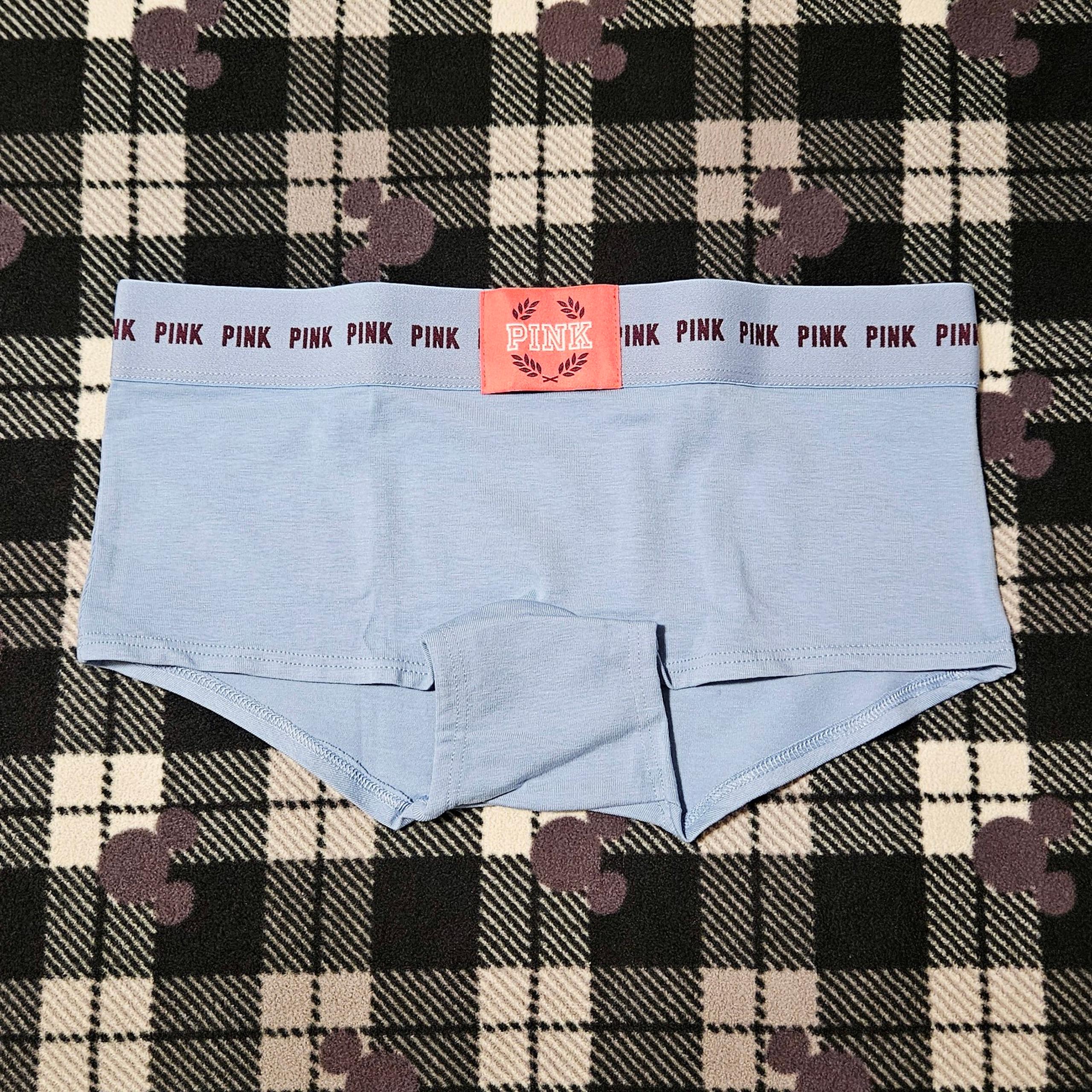 Victoria's Secret VS Pink Cotton Logo Boyshort Panty Xsmall