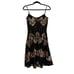 NWOT Dress The Population Nikki Geometric Black Gold Sequin Sleeveless Dress XXS