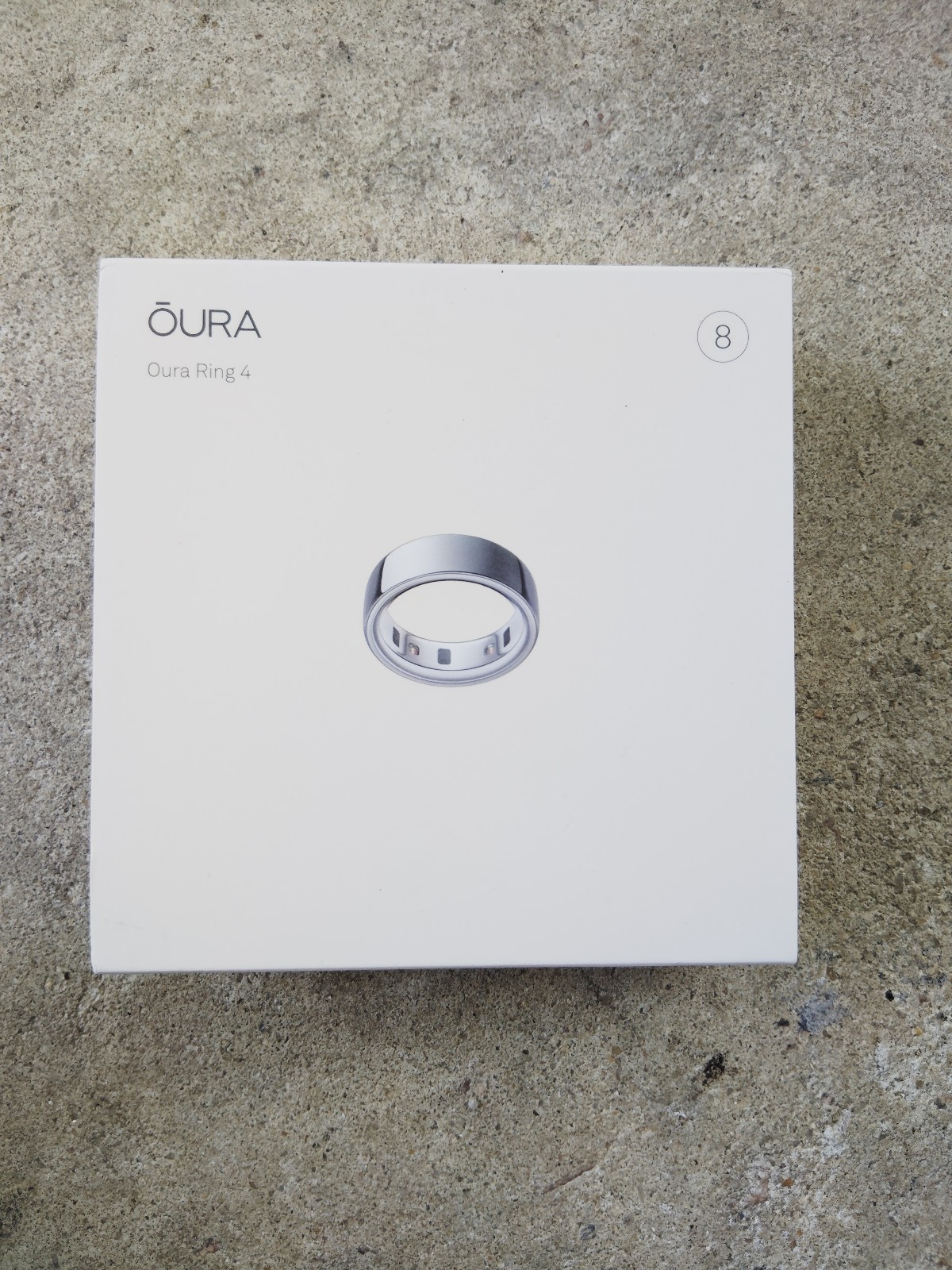 Ōura ring 4 silver sz 8