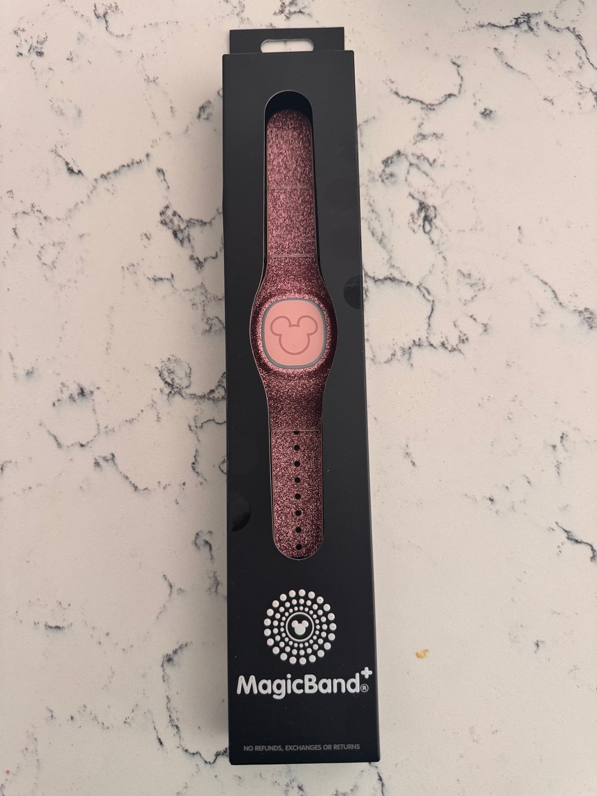Disney MagicBand+ Rose Gold Glitter – New in Box