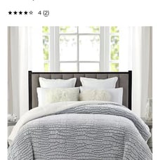 Tahari Faux Fur and Sherpa Reversable Queen Comforter