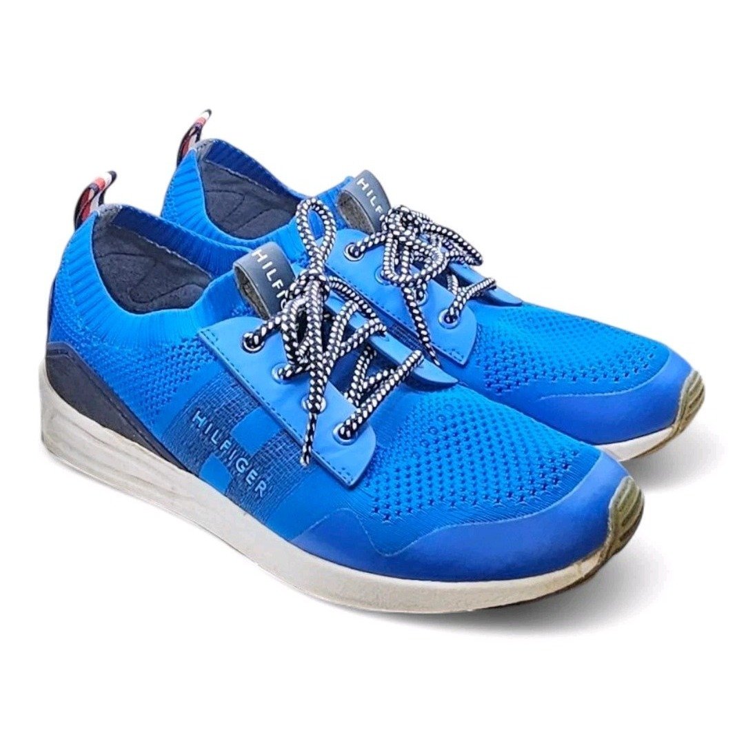Tommy Hilfiger Laser Blue TMLEW Low Cut Flex Mesh Sneakers Men's Size 10.5 GUC
