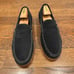 Johnston Murphy men’s navy blue suede penny loafers