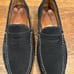 Johnston Murphy men’s navy blue suede penny loafers