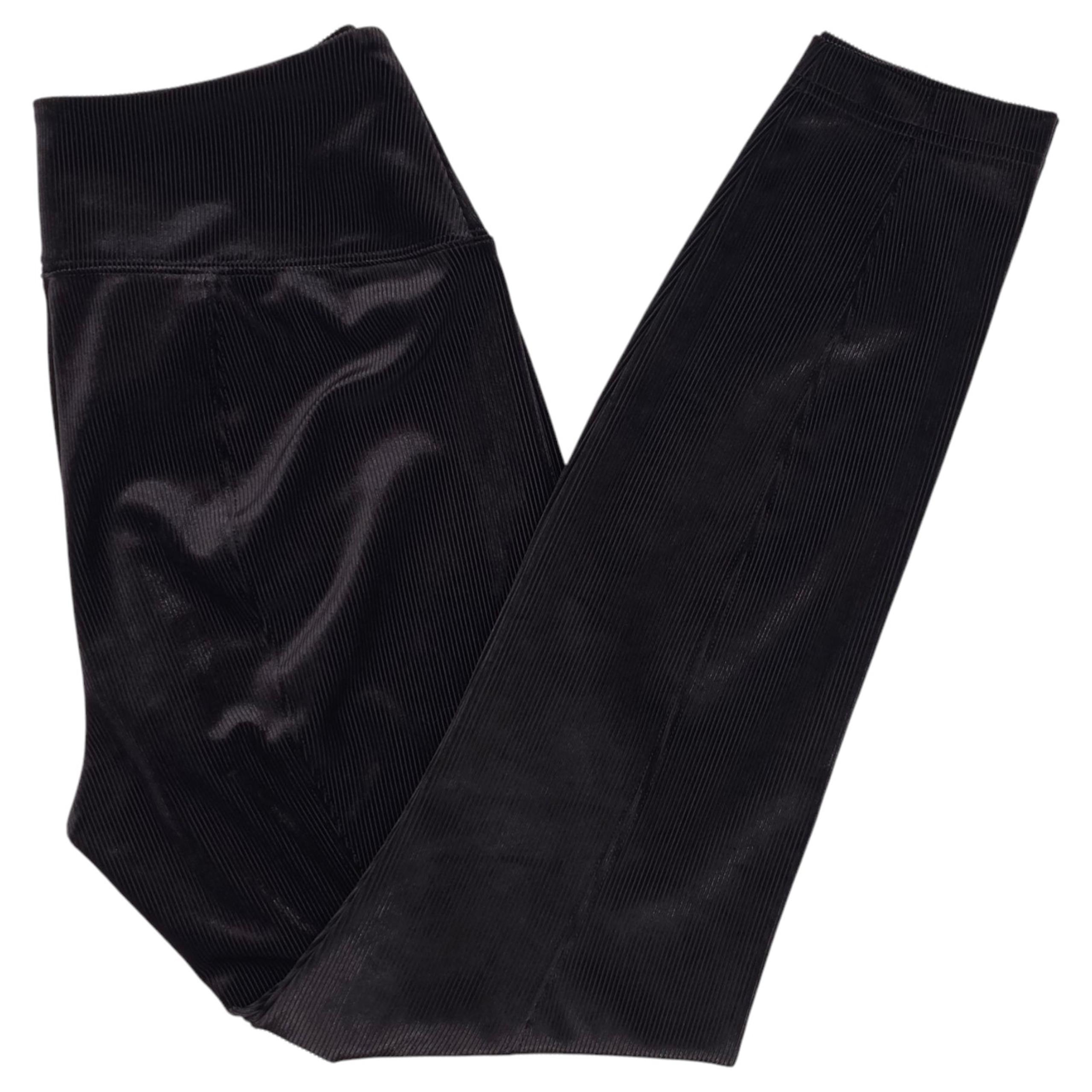 Leggings Womens 10 Short Black Corduroy Stretch Runway - White House Black Market