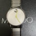 Movado Face Watch With 41mm Silver Face & Silver Bracelet