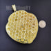 Jumbo Gold Lion Head Pendant & 15mm 30 Iced Cuban Choker Chain Bling Necklace