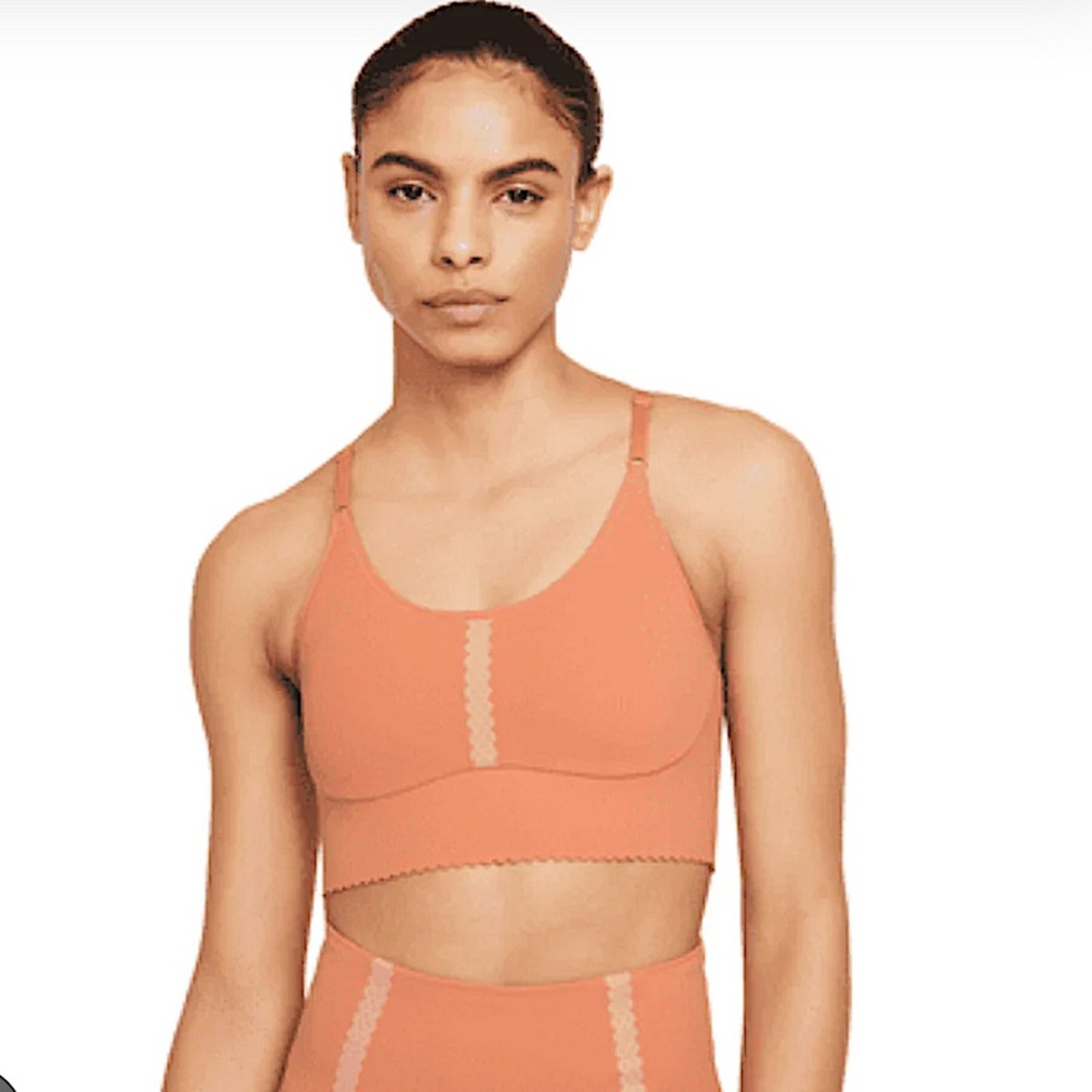 NWT Nike Eyelet Indy Light-Support Padded Sports Bra CZ7644 808 LRG DRI FIT