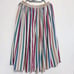 Striped skirt.