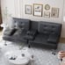 Convertible Folding Futon Sofa Bed Sleeper Couch for Living Room Faux Leather