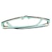 Bulova Eyeglasses Santorini Rectangle Cat Eye look glasses tortoise shell teal