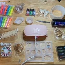 Epoxy Resin Kit for Beginners - Silicone Molds UV Light Clear Casting DIY