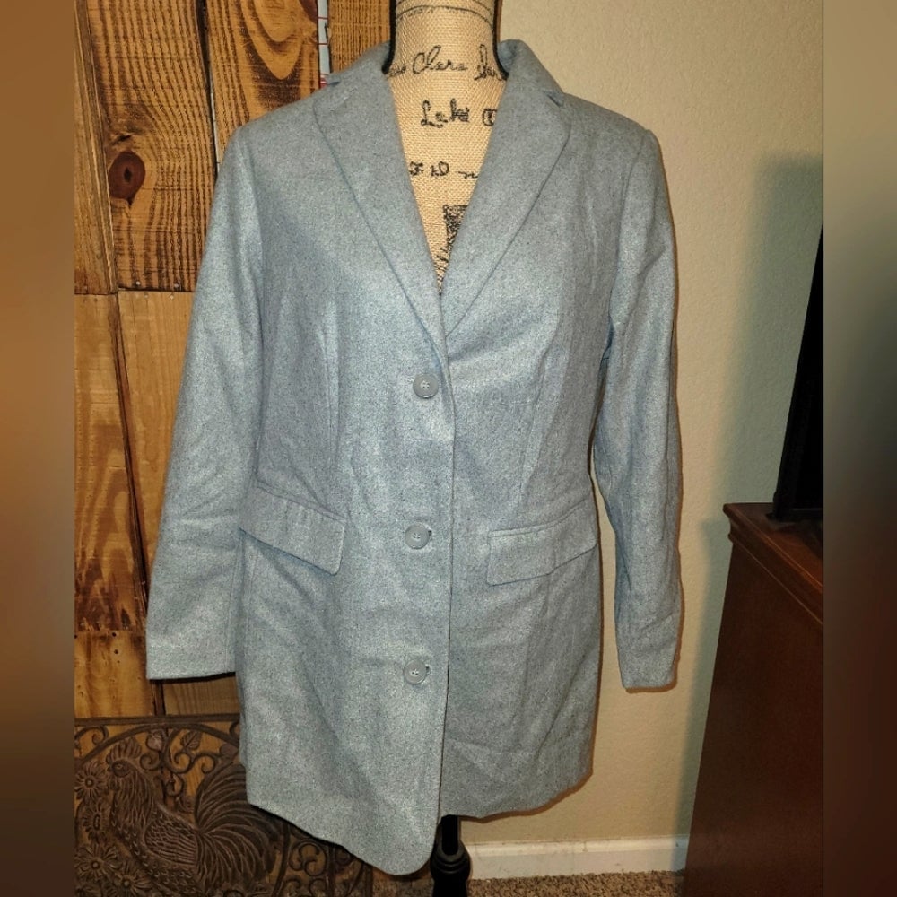 Ellos NWOT gray Polyester and Wool jacket