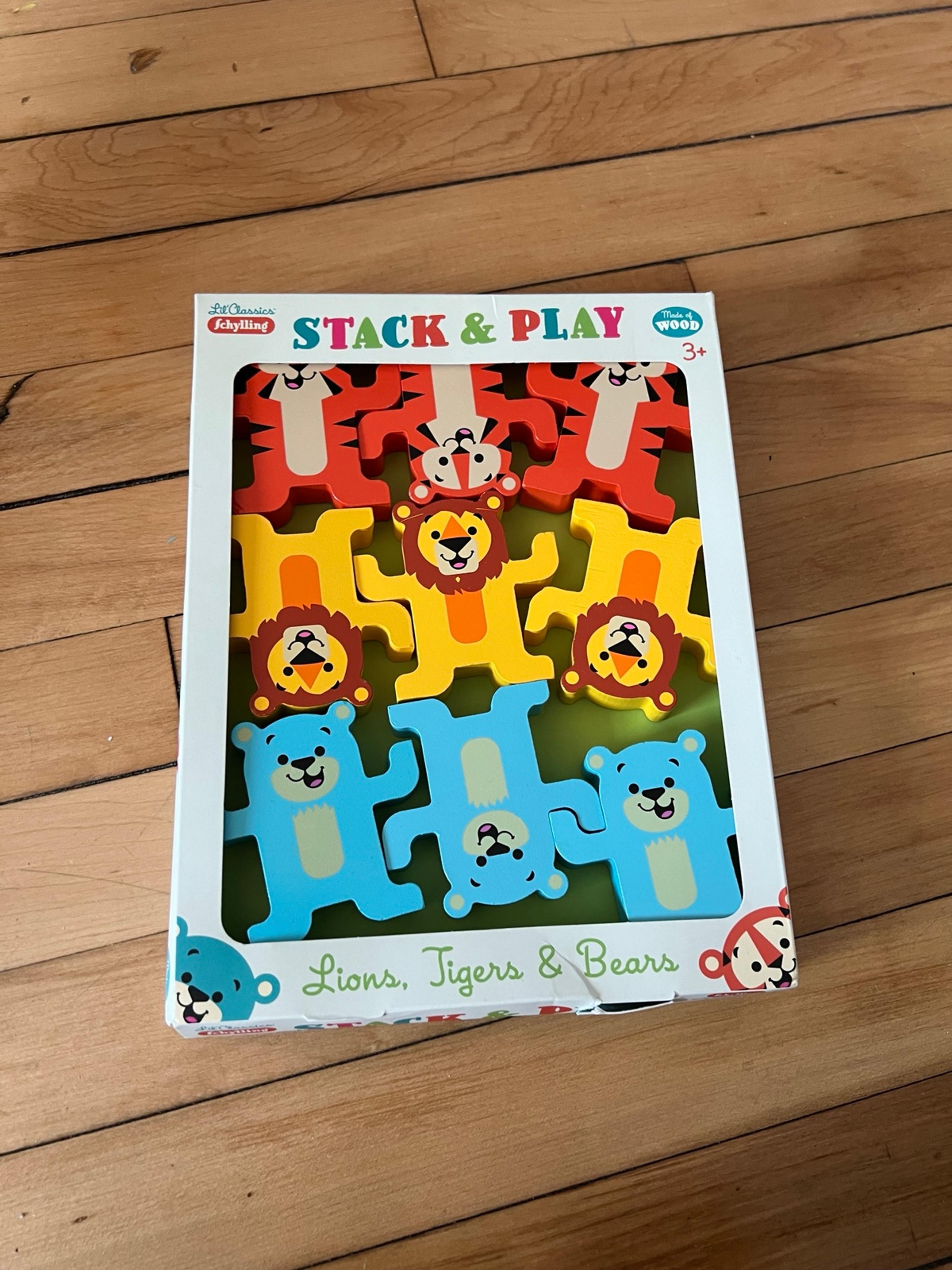 Stack & Play wooden Animals (Little Classics) by Schylling