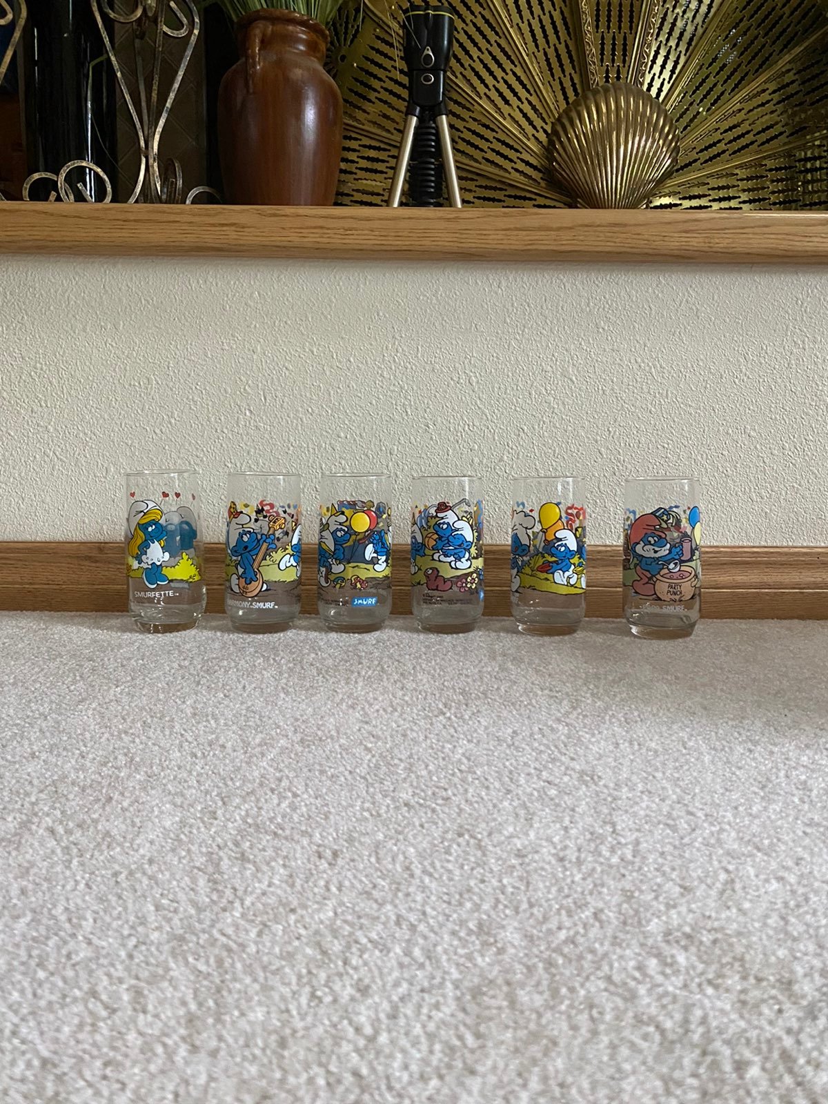 Vintage Smurf Glasses
