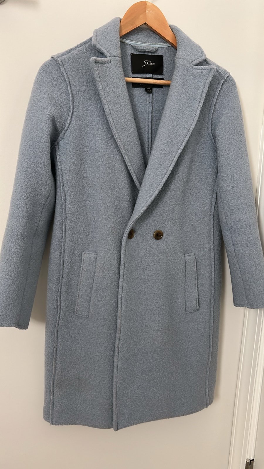 J. Crew Daphne Italian Boiled Wool Peacoat Coat
