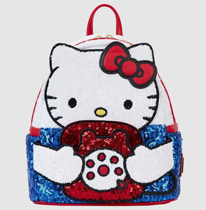 Sanrio Exclusive Hello Kitty 50th Anniversary Phone Sequin Cosplay Mini Backpack