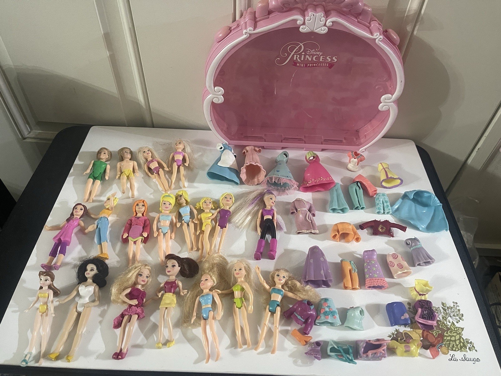 Polly Pocket Disney Princesses Clothing Dolls Accessories Mixed Bulk LOT
